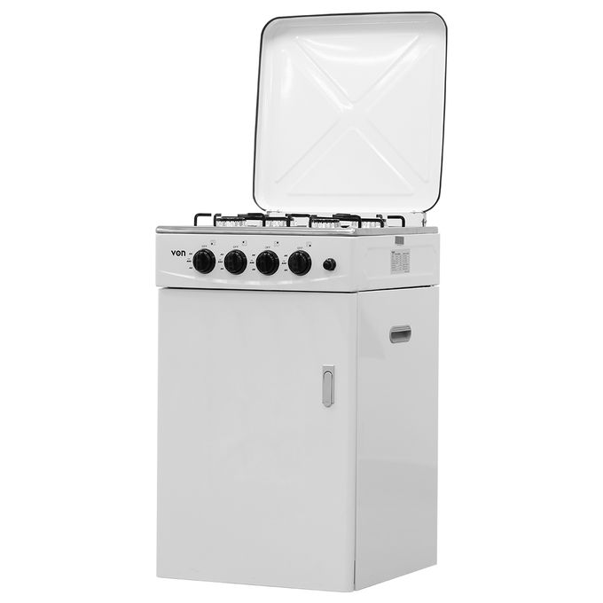 VON VAC5C040CY 4 Gas Table-top Cooker With Cylinder Compartment - Image 4