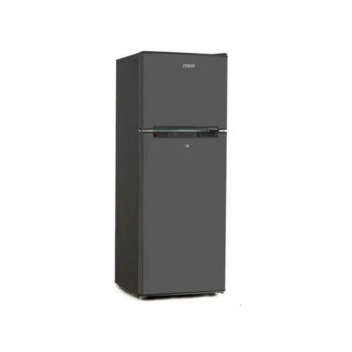 HOT DEAL 🤝 🔥🔥Mika 138L Double Door Refrigerator - Dark Silver, Top Mount Freezer, Direct Cool, Compact Design - Image 2