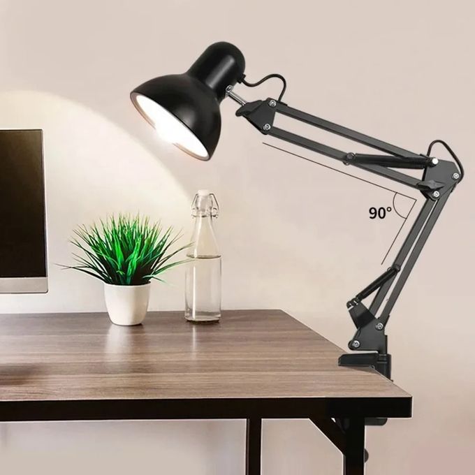 Modern Folding Iron Long Arm Table Light Bedroom Side Reading Lamp Home Decor Table Lamp