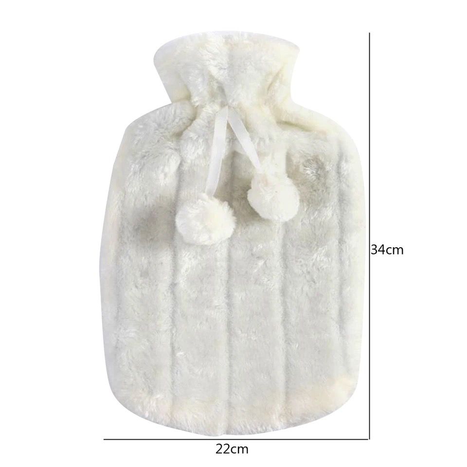 Hot water bottles with faux fleece cover - Image 4