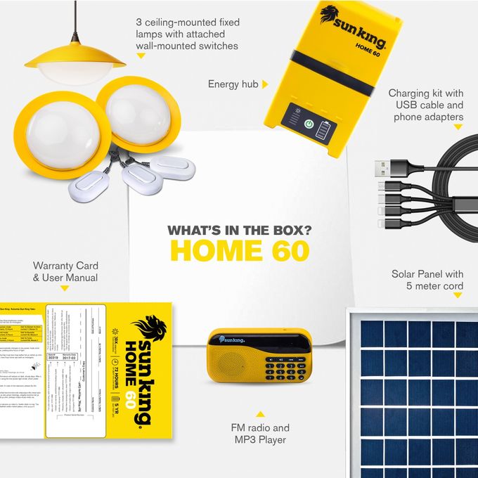 Sun King Home 60 With Radio Solar Light - Image 2