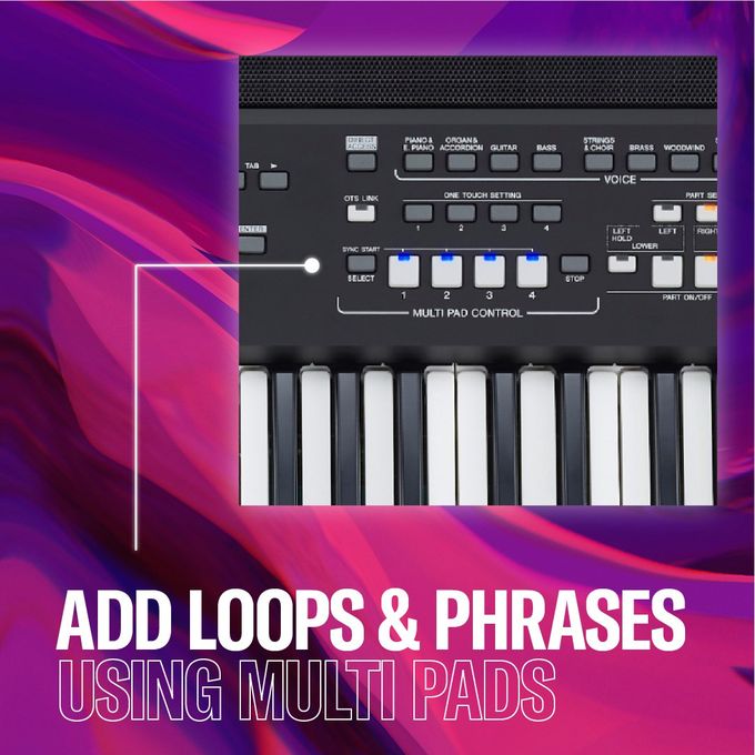 Yamaha PSR-SX600 61-Key Arranger Workstation Keyboard - Image 4