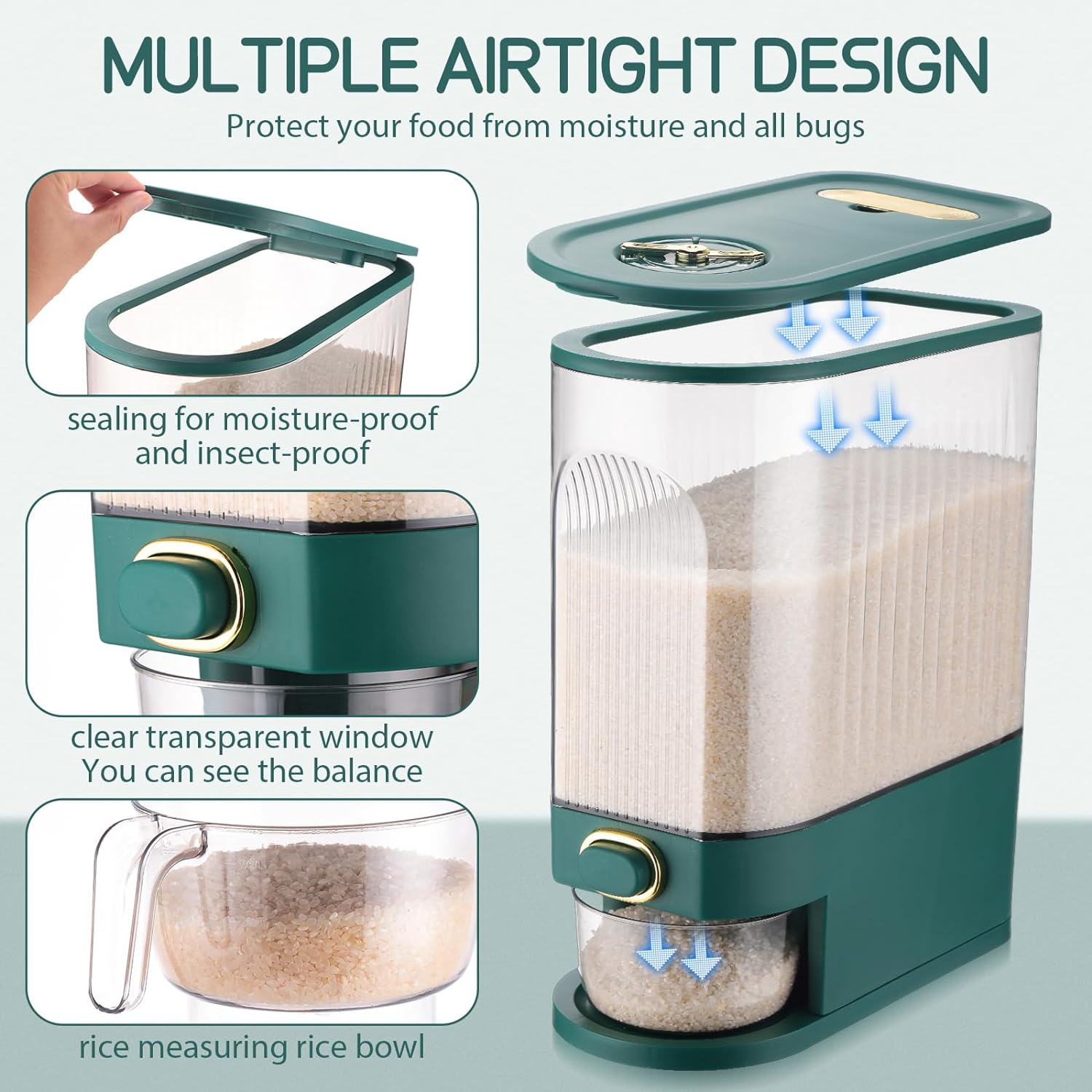 Cereals Dispenser with Measuring Cup - Image 2