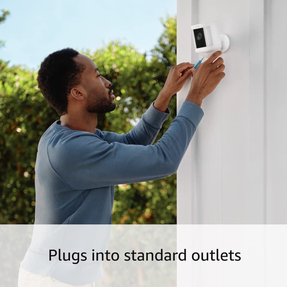 Ring Spotlight Cam Plus Plug-in - White - Image 3