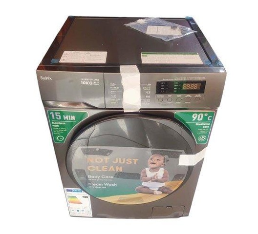 syinix washing machine frontload  wash &spin 10kg