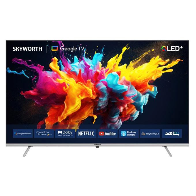 Skyworth 50Q6500G, 50" 4K QLED 2025 Smart Google TV, Black (1YR WRTY)