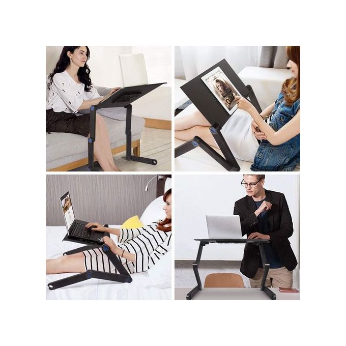 Adjustable Laptop Stand Holder With Mouse Pad - Image 5