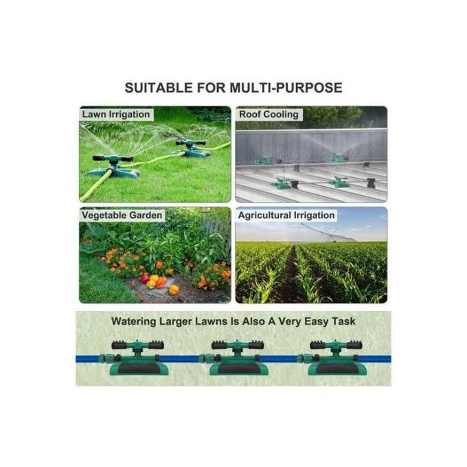3 Arm 360⁰ Auto-Rotating Water Garden Sprinkler. - Image 3