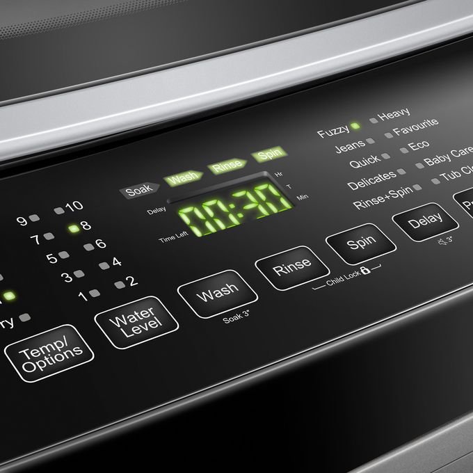 Hisense WTJA802T 8Kg Top Load Washing Machine, Silver - Image 2