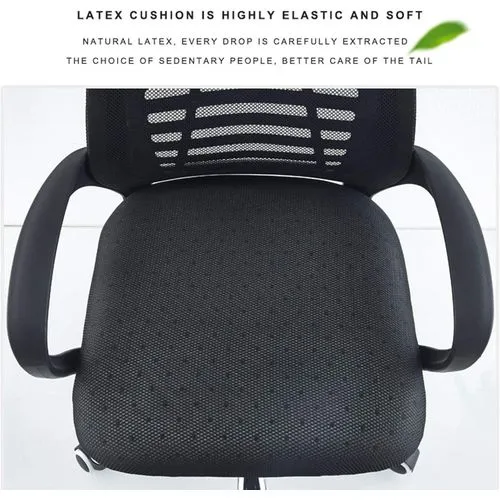 Secretarial Mesh Office Chair with Headrest - Image 4