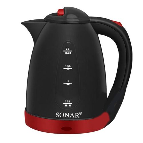 Sonar 2L Cordless Electric Kettle ,1500W Energy Efficient , 1 .5m Power Cord 1YR WRTY