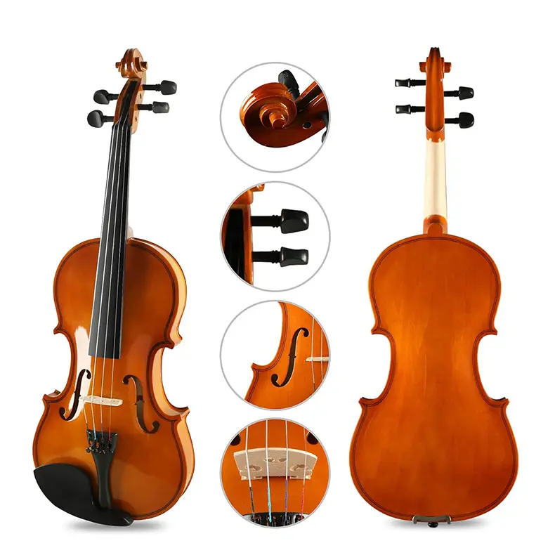 popular student white violin laminated wood violin 44 for beginn - Image 4