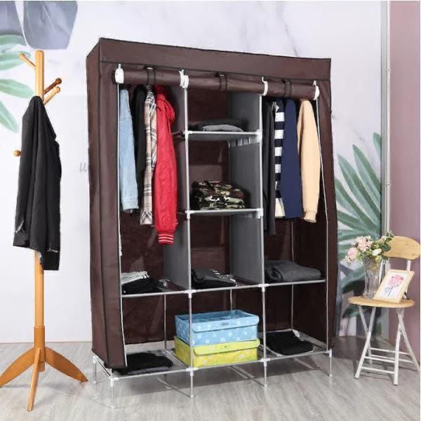 3 Column Metallic Wardrobe