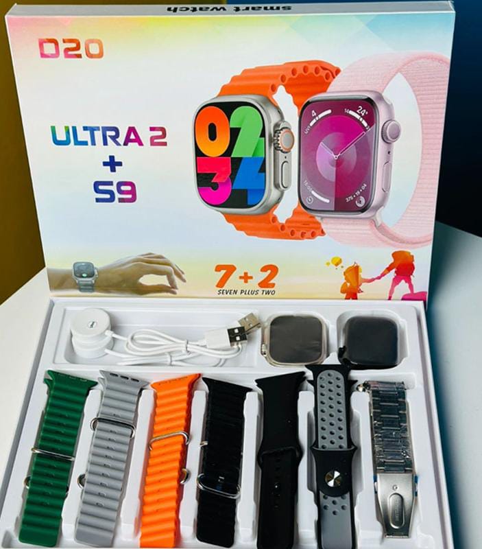 D20 Ultra 2 + S9 7 In 1 Strap Watch - Image 5
