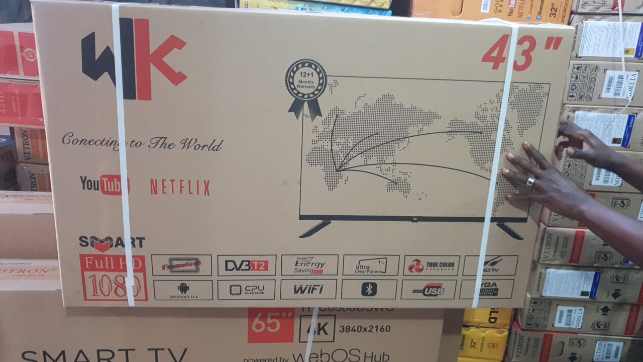 WK 43 Inches FHD Frameless Smart Android TV INBUILT DECODER with Bluetooth - Image 2