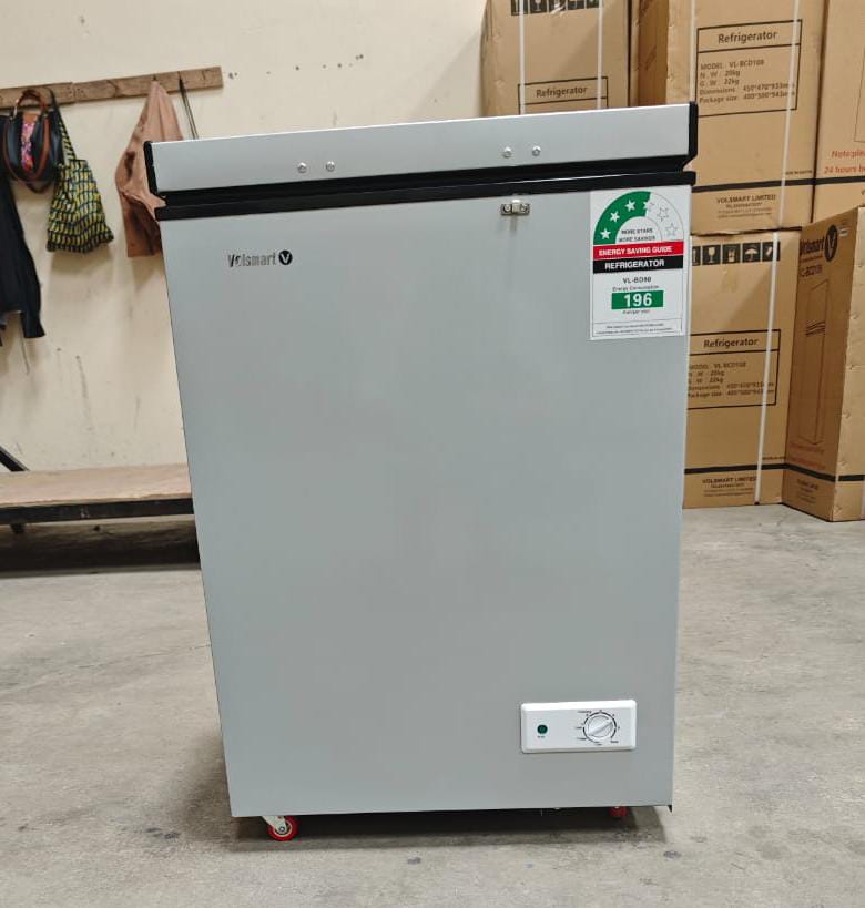 Volsmart 110L Energy-Saving Deep Freezer/High-Efficiency Compressor/Low Noise Operation