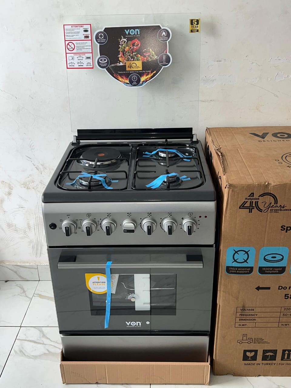 Von free standing cooker 