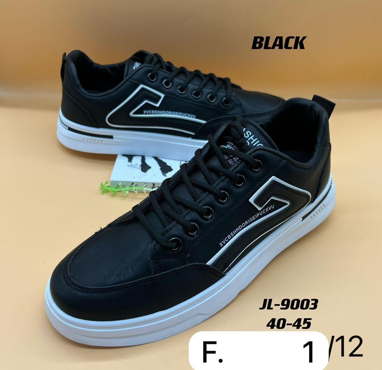 Men’s Stylish Black Sneakers – JL-9003 (Sizes 40-45)
