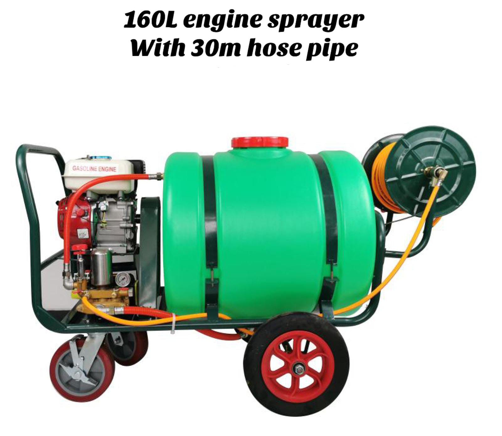 160l engine sprayer with 30m hose pipe