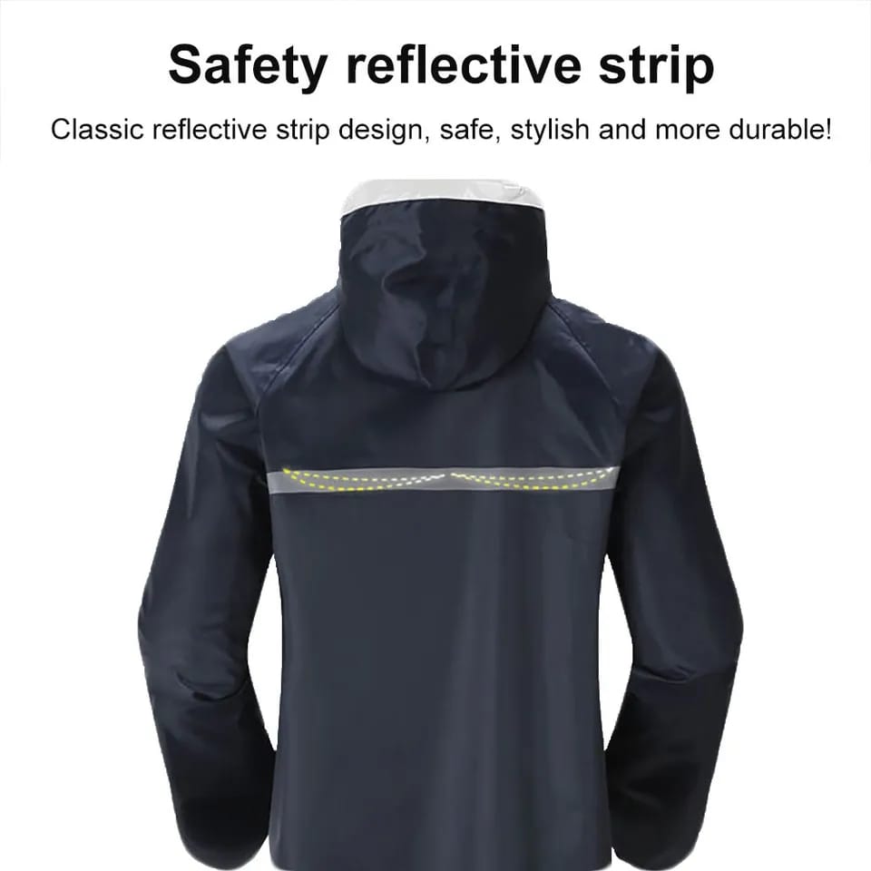 Top quality rain coat adult size - Side view