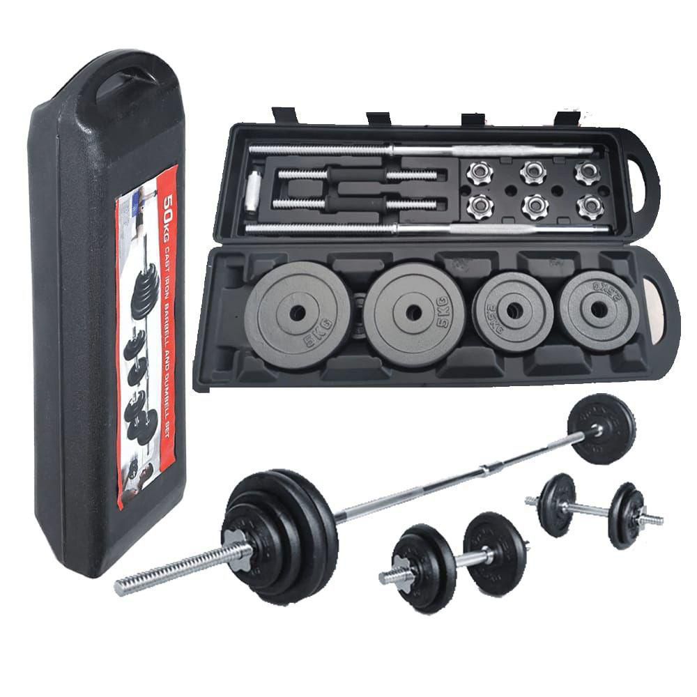 50kgs weight York Dumbbell set with a portable case
