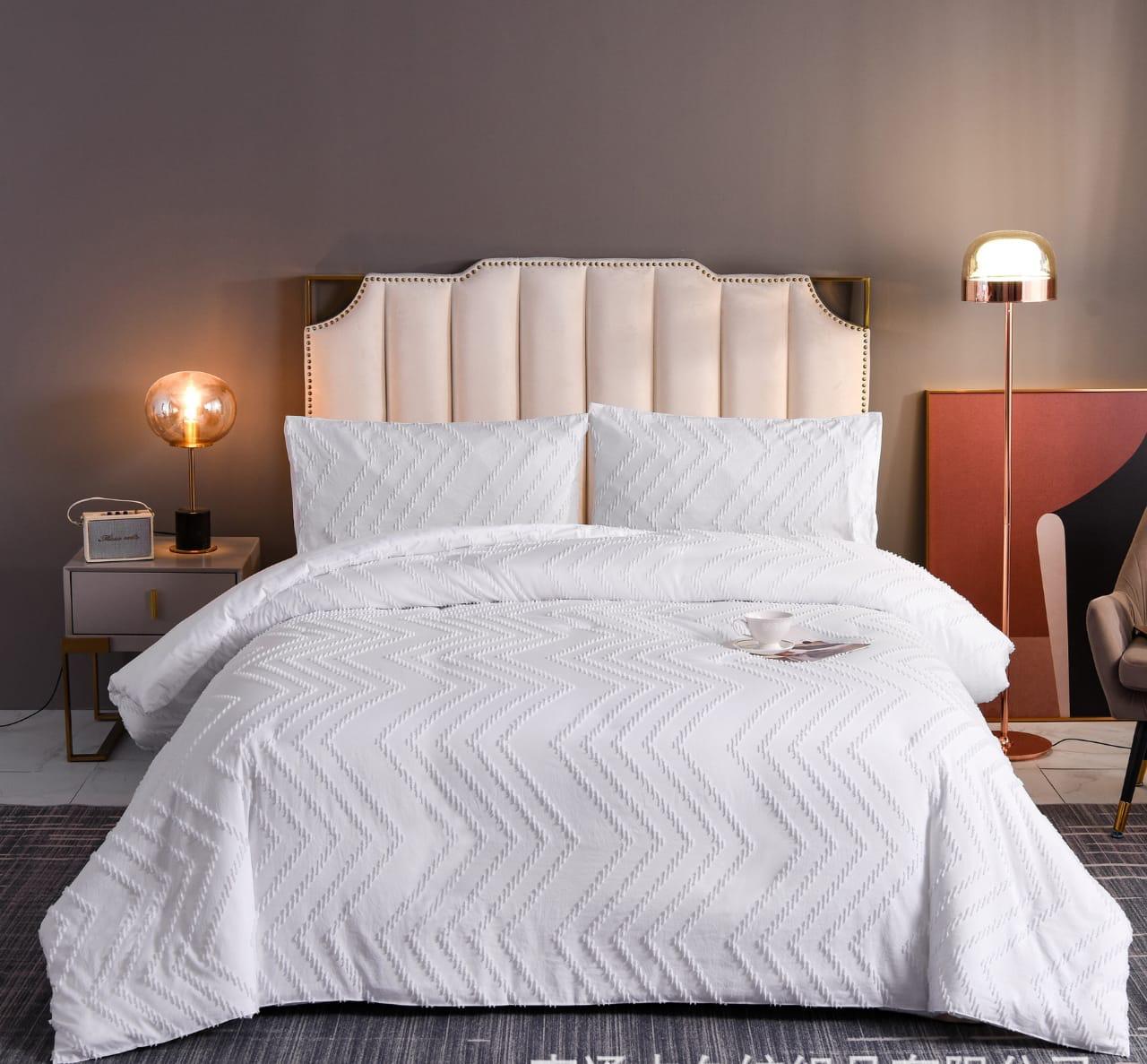 Luxury Tufted Wave Duvet cover set