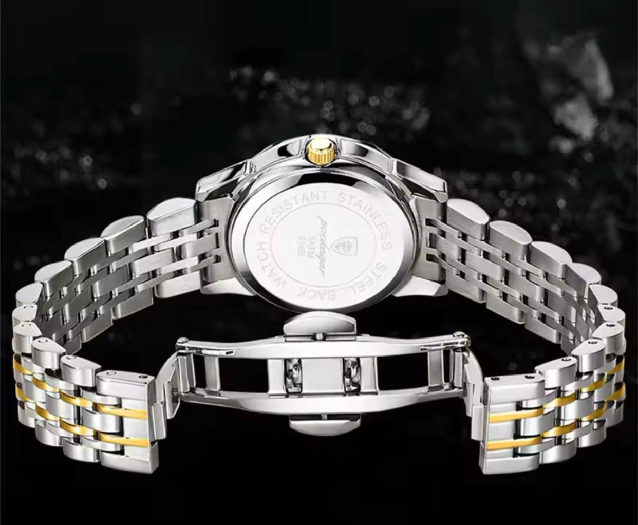 ⌚️POEDAGAR GENTS WATCH #936 *KES 2600*⌚️  *️⃣Day&Date display  *️⃣Battery powered  *️⃣Stainless steel *️⃣Water resistant - Image 2