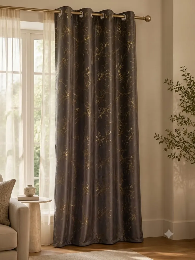2 pc Velvet Curtains