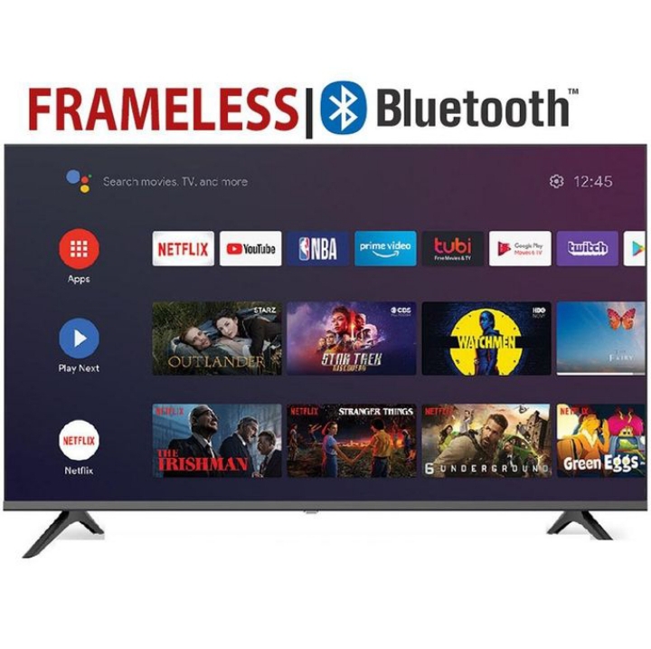 Vitron 32 Inch QLED TV Frameless Smart TV HD Netflix Bluetooth TV HTC3288QS Youtube Television DVB-T2 Android 11 AC Energy Saving Television 1G+8G