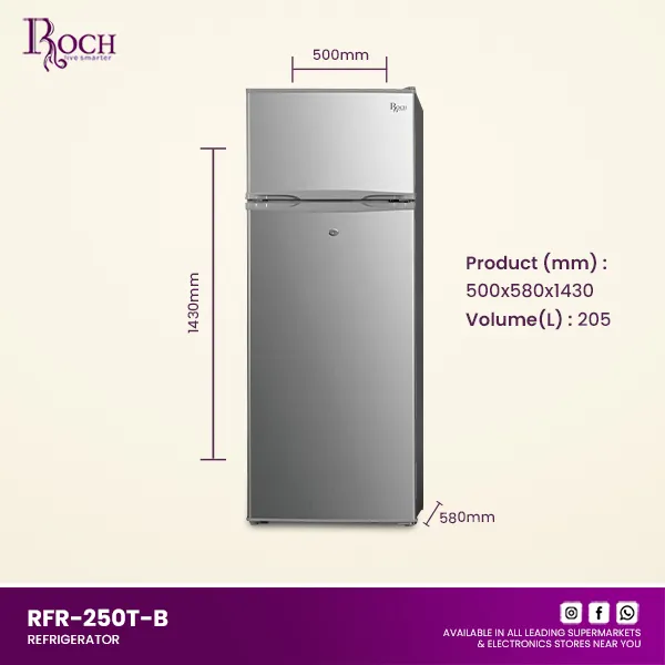 Roch RFR-250-T-B 2 door (206 Litres ) - Image 4