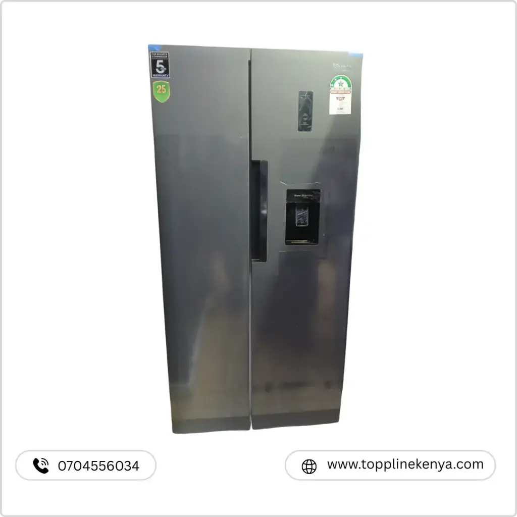 Syinix 460 Litres Side by Side Refridgerator , 3 Star Rated, with Water Dispenser and 5 years Warranty on Compressor - Image 3
