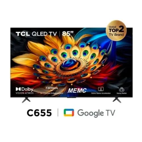 85" 4K QLED 2024 Latest Google Tv, Voice Control Technology, Quantum Dot, Wi-Fi, 4K HDR- 85C655