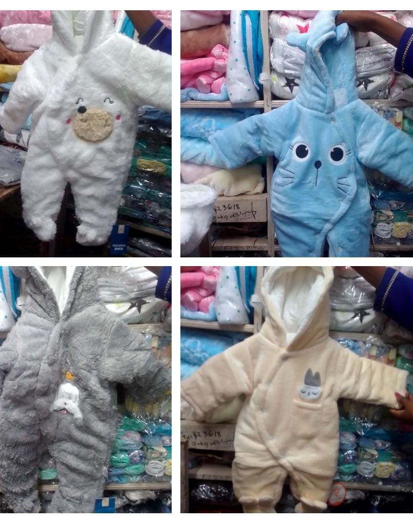 Fashion Rompers Heavy Romper Warm And Soft GRAY kids