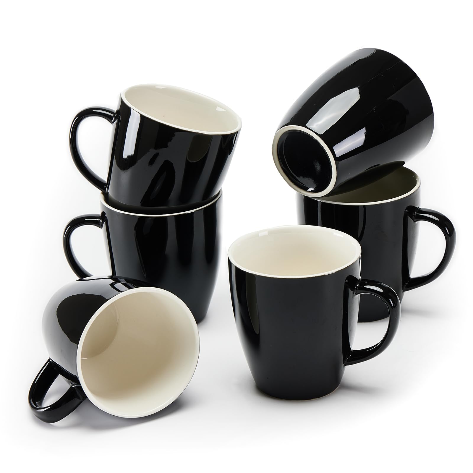 9541  Black Ceramic Mugs