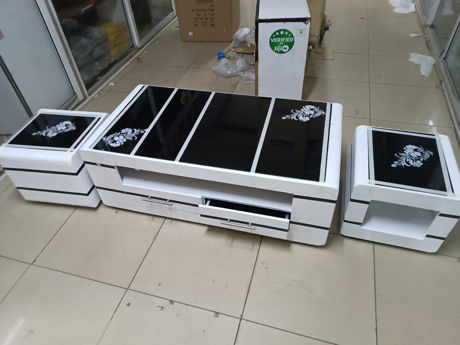Main image of COFFEE TABLE  With Glass/Marble Topping 🥳🔥🔥With Stools