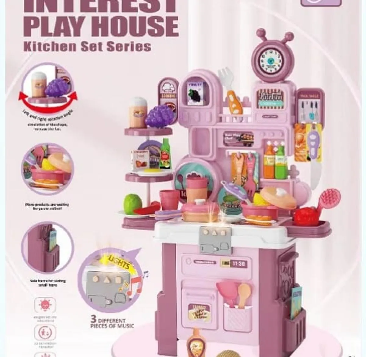 56pc Mini Kitchen Set Toy - Image 2