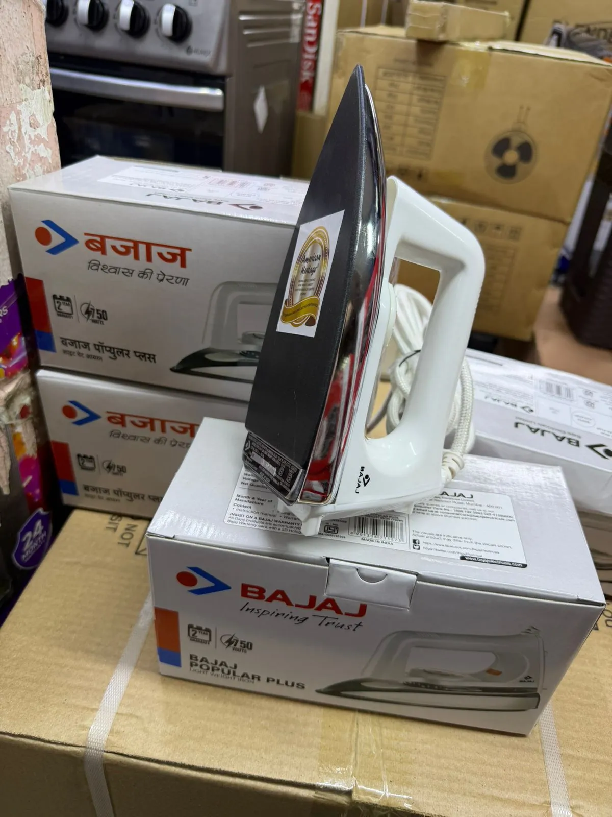 Bajaj Dry Iron Light Handle 750W Popular Plus