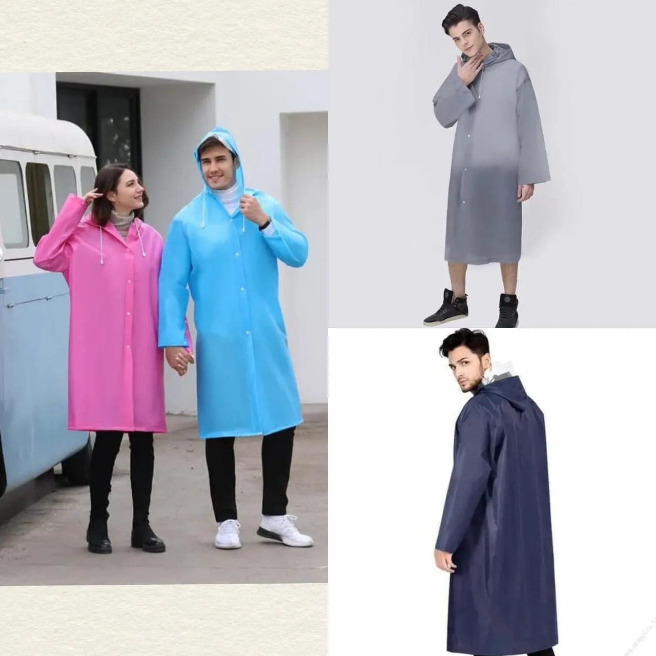 Ultra-Durable Reusable EVA Raincoat – 100% Waterproof & Tear-Resistant