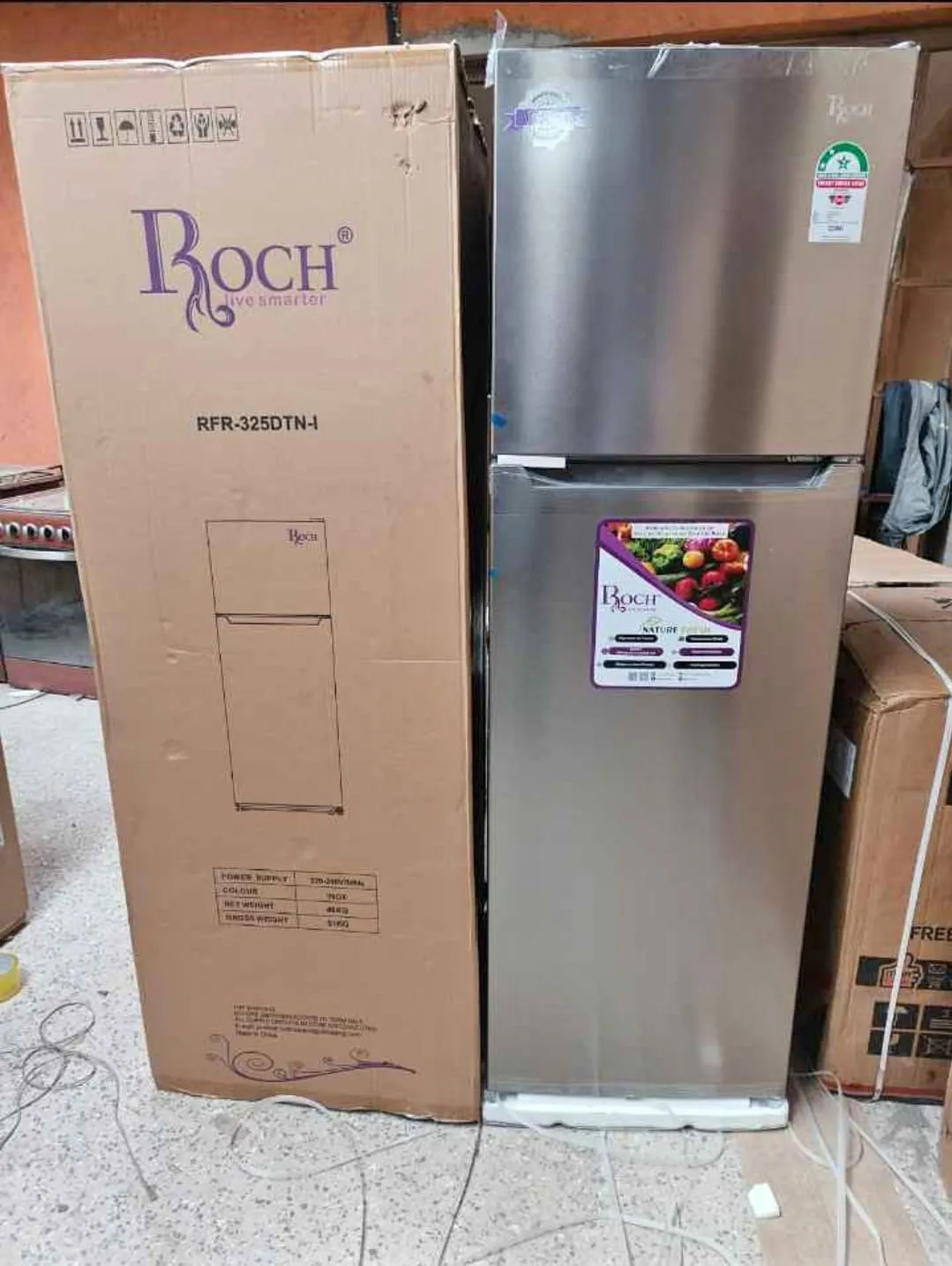 Main image of Roch 255 litres RFR-325-DT-I  No frost double door Refrigerator