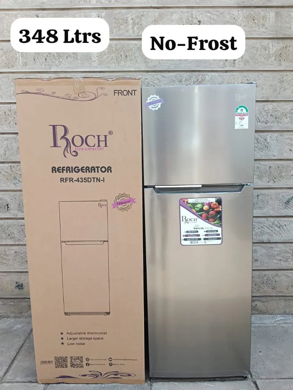 Roch RFR-435-DT-I 2 door no frost (348 Litres )