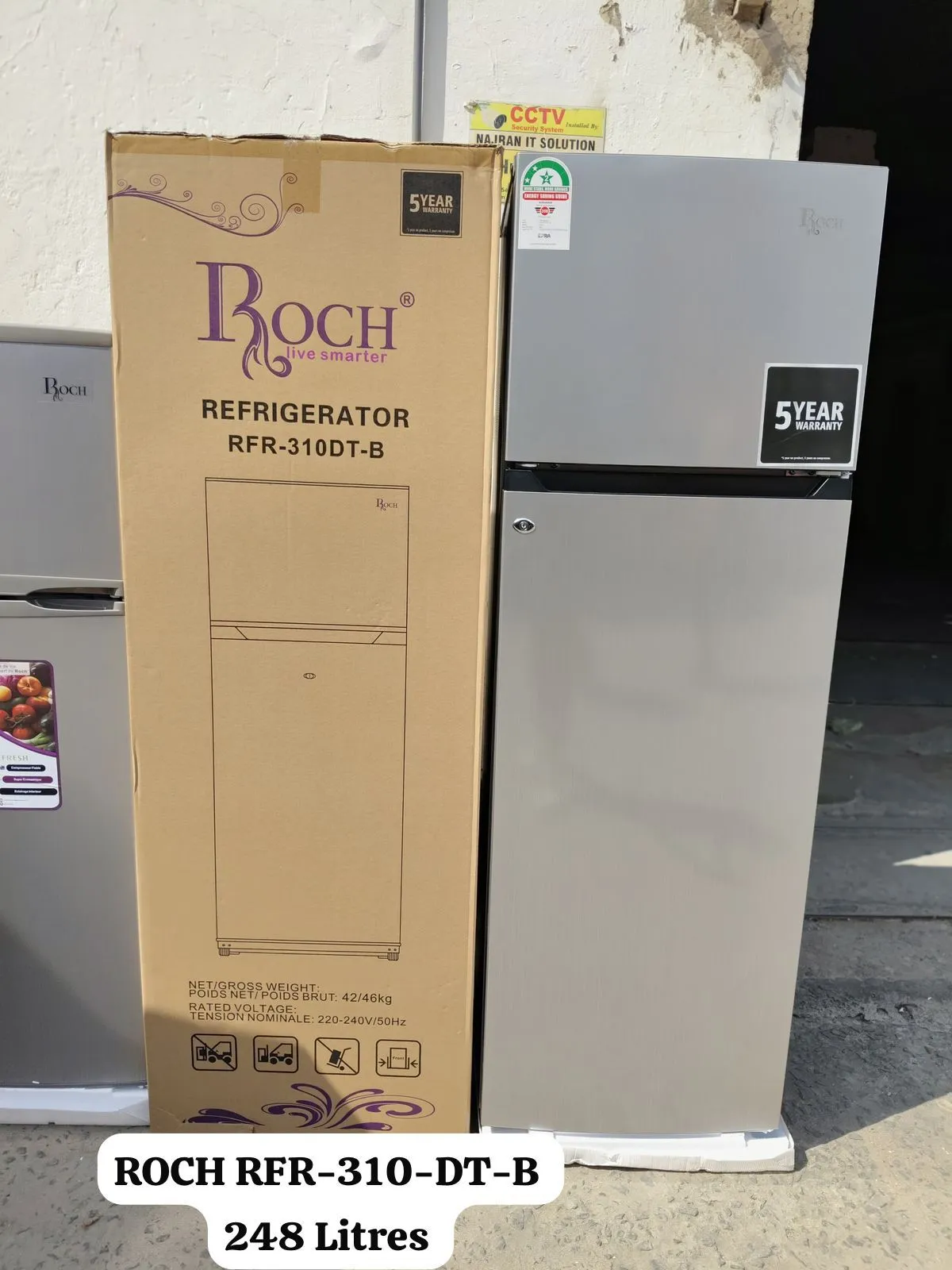 Roch 248 litres RFR-310DT-B double door Refrigerator