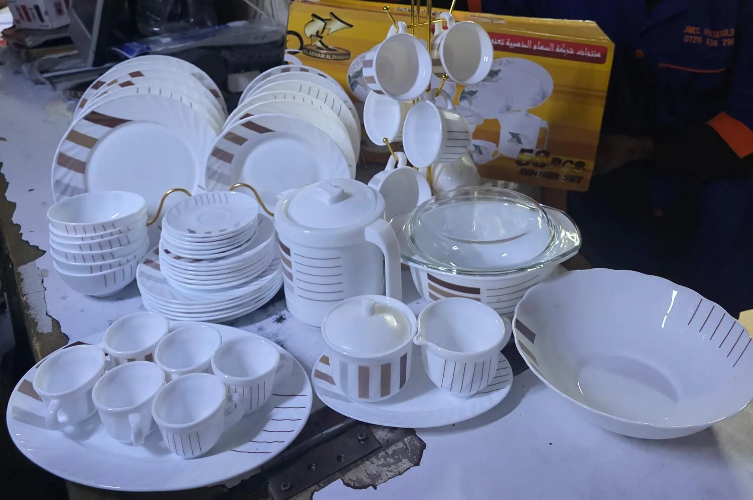 Ceramic 58 pcs dinner set