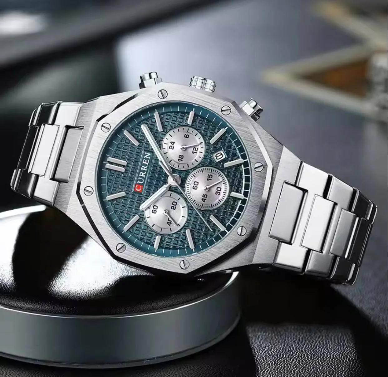✅RESTOCKED✅  🔥CURREN CHRONOGRAPH GENTS WATCH #8440