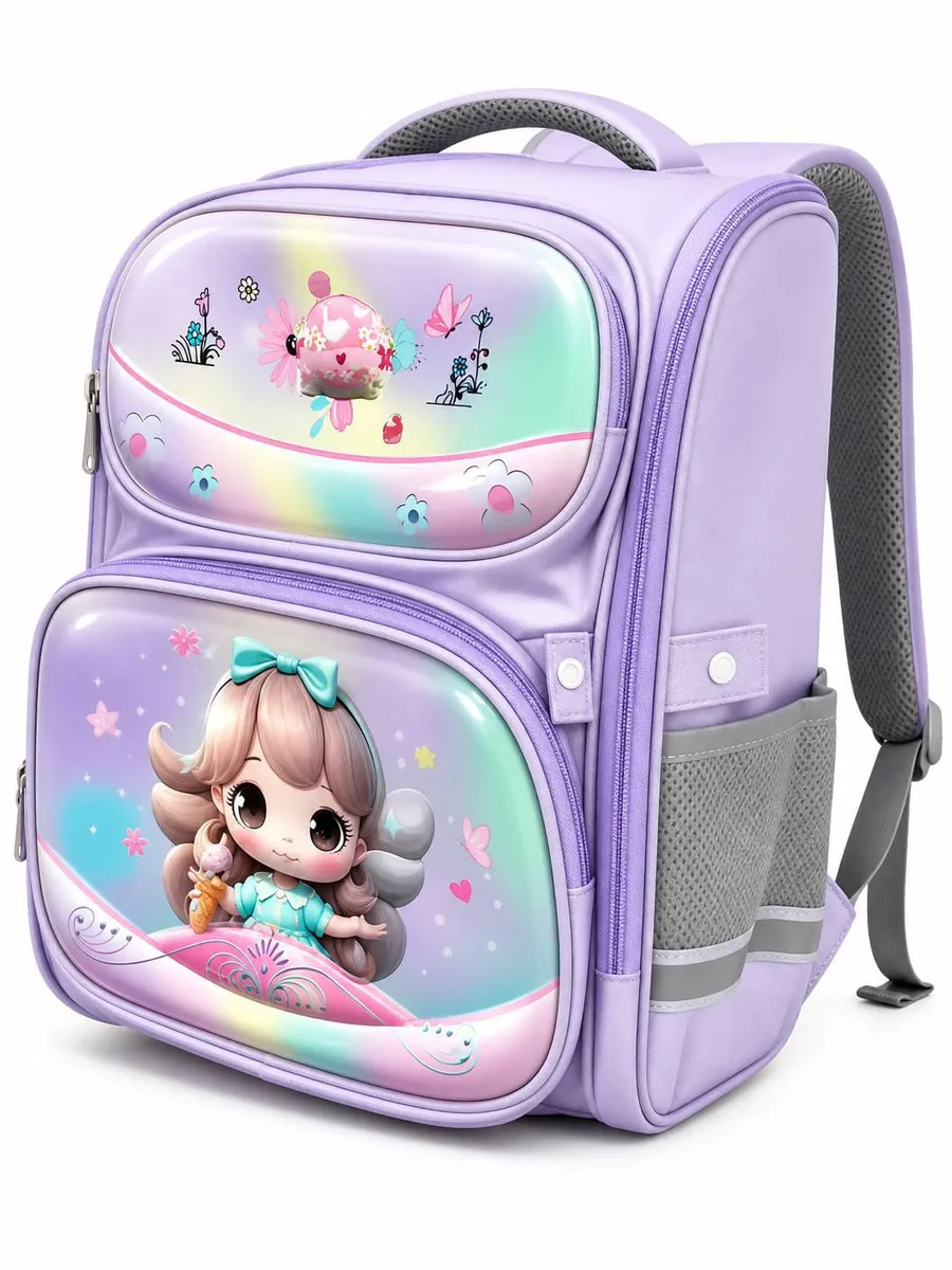 3D Hard Shell Front Cartoon Themed School Bags - Image 2