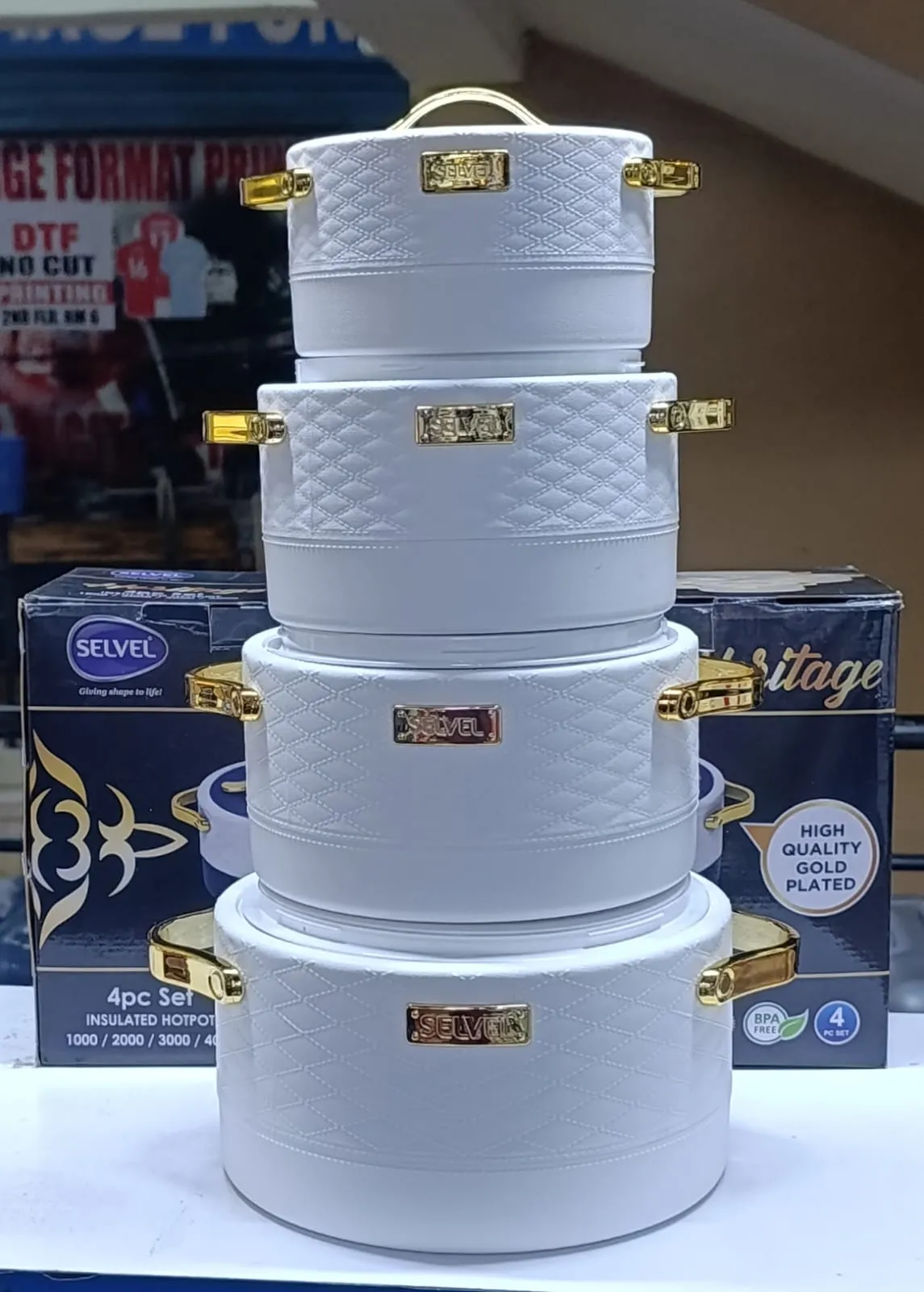4PCS HERITAGE HOTPOTS 🔥 Capacity:1000ml ,2000ml, 3000ml , 4000ml
