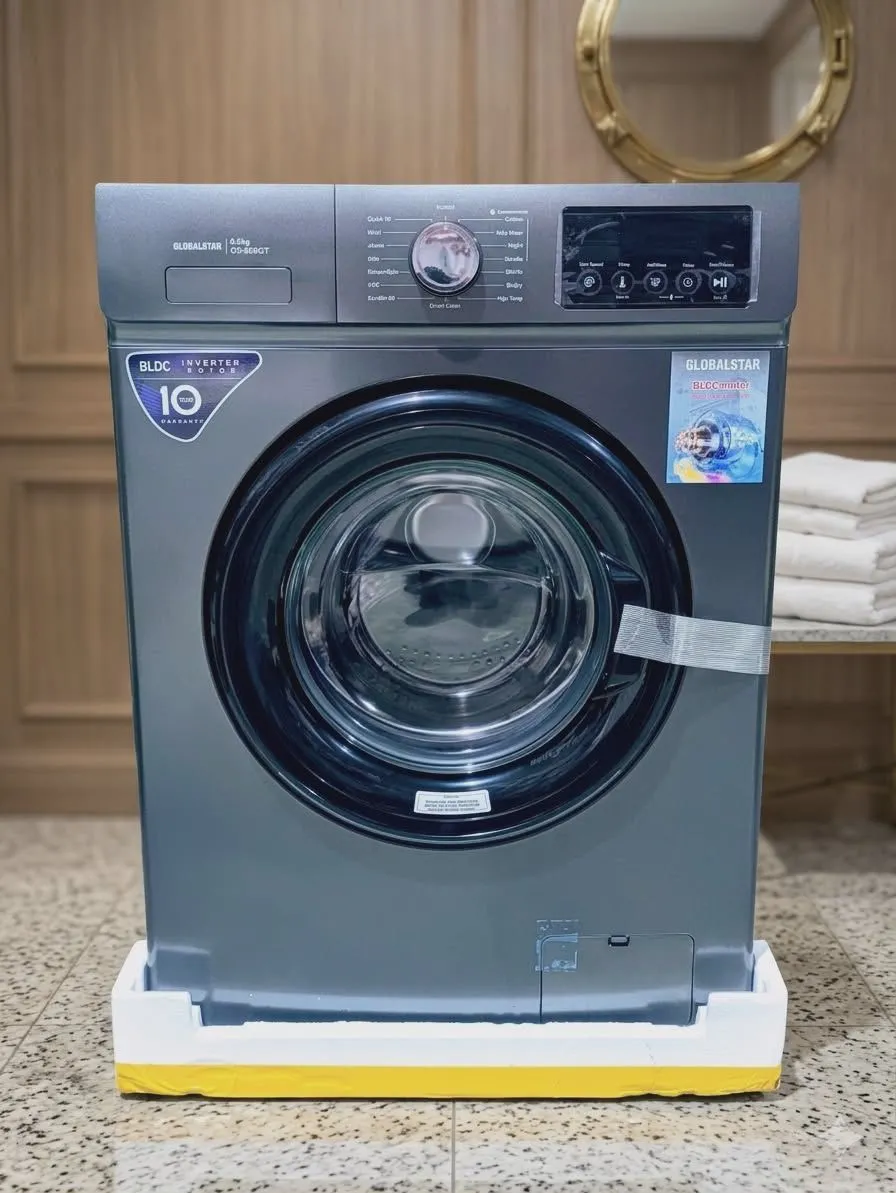 Main image of GS-800GT Front Load Washing Machine 8KG, BLDC Inverter Motor, Fully Automatic, Energy Saving – Grey