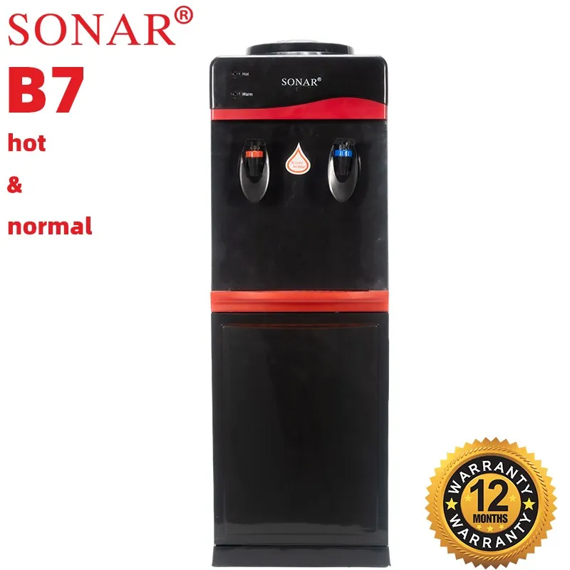 🔥🔥black Sonar b7 hot and normal free standing water dispenser-2 Taps, Low Power Consumption