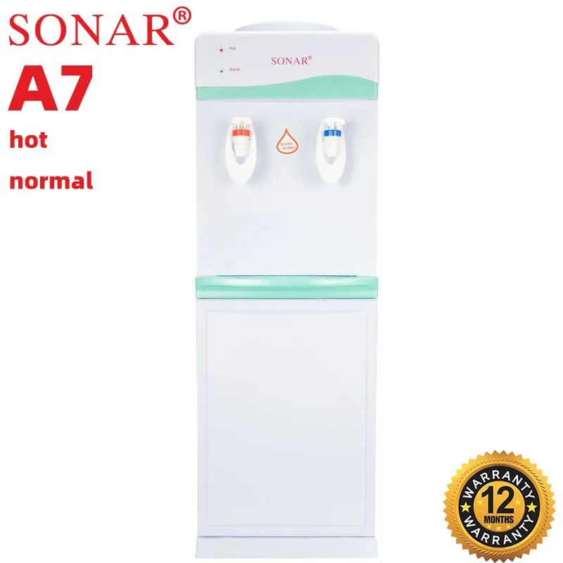 🔥🔥white Sonar A7 hot and normal free standing water dispenser