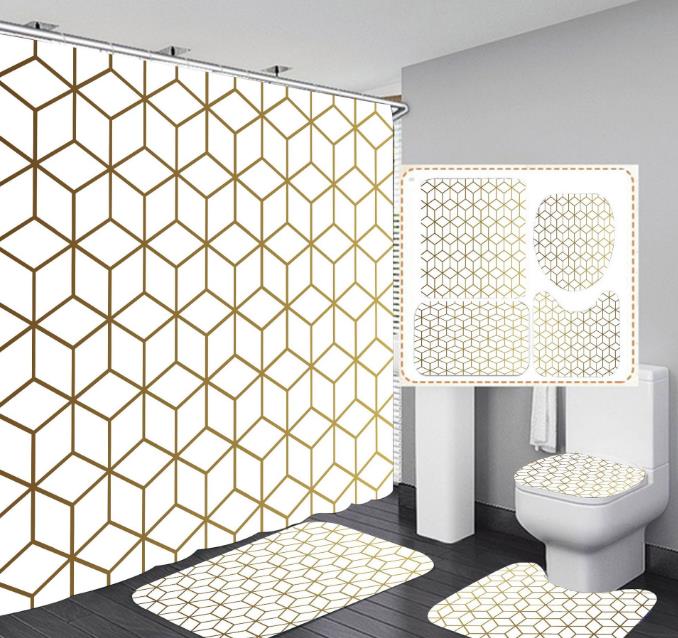 Four in one shower curtain  Shower  curtain set