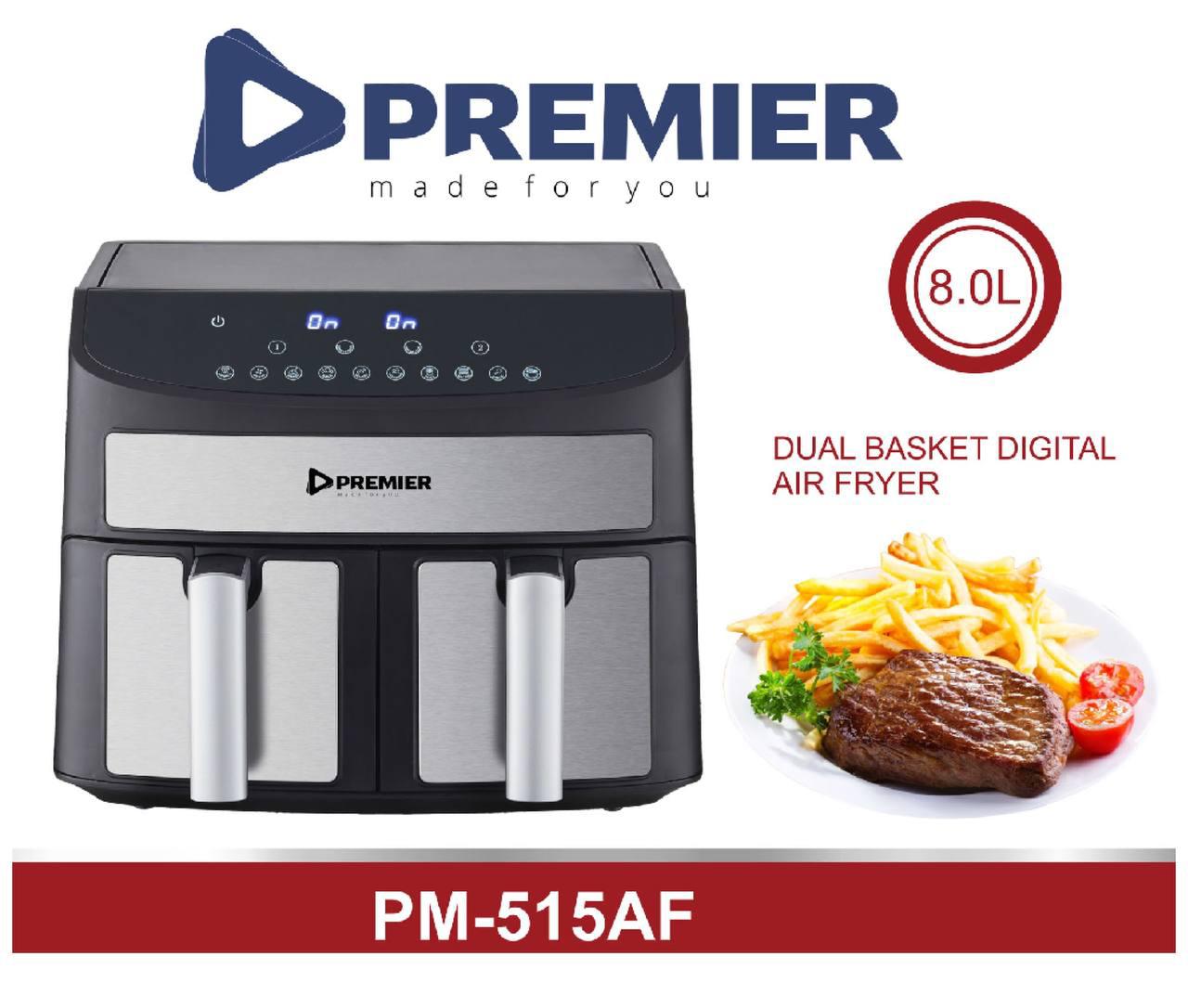 Premier Dual digital air Fryer 8ltrs